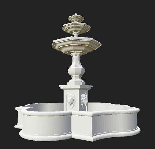 fountain landscaping 3D | 3D