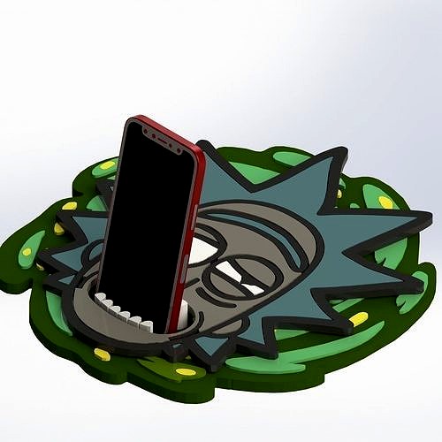 Portal Rick and Morty - Phone Holder - 3D print model | 3D