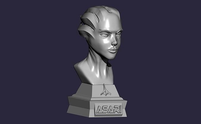 ASARI - mass effect bust | 3D