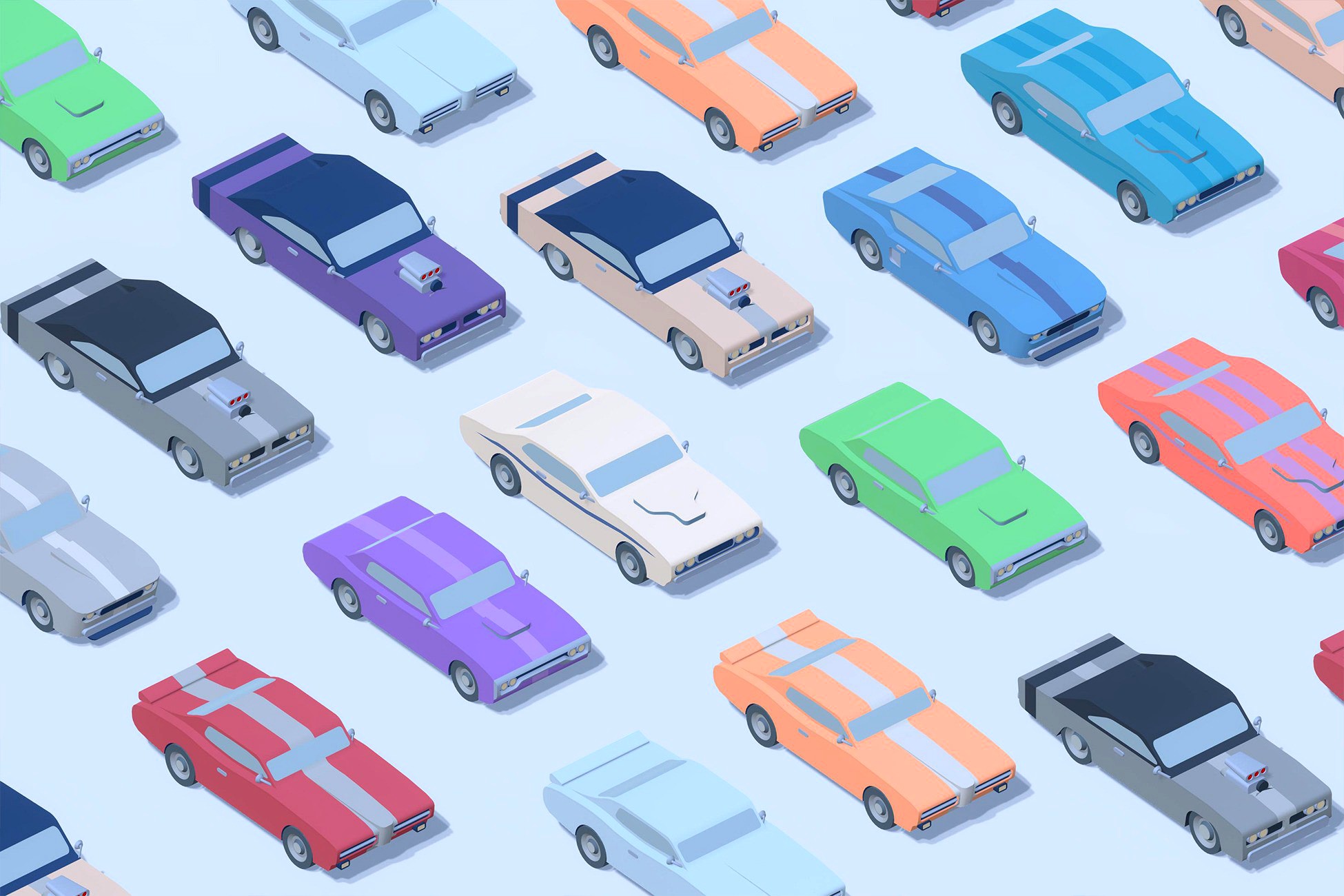 Hyper Casual Muscle Cars