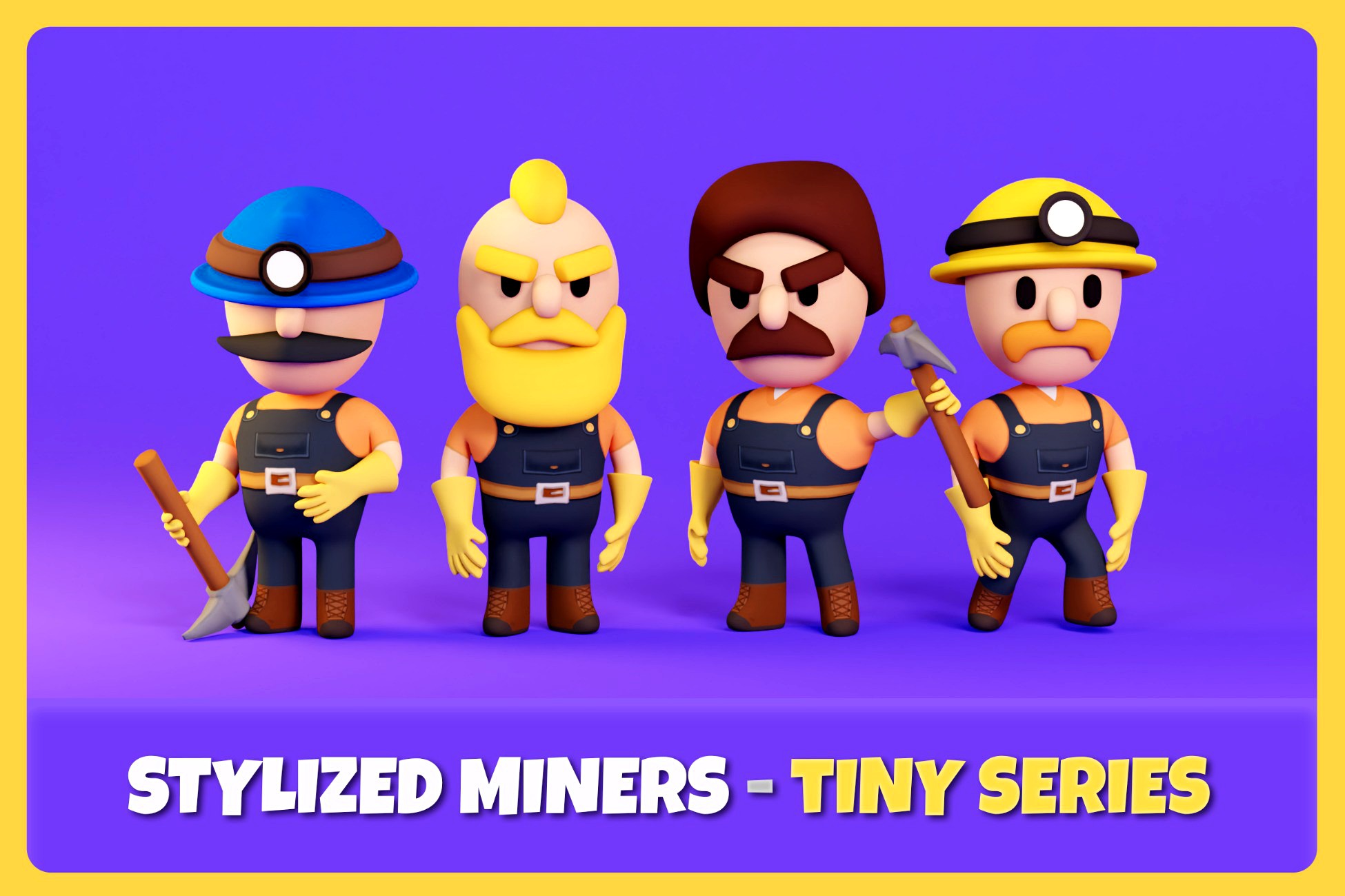 Tiny Miners - Stylized Characters