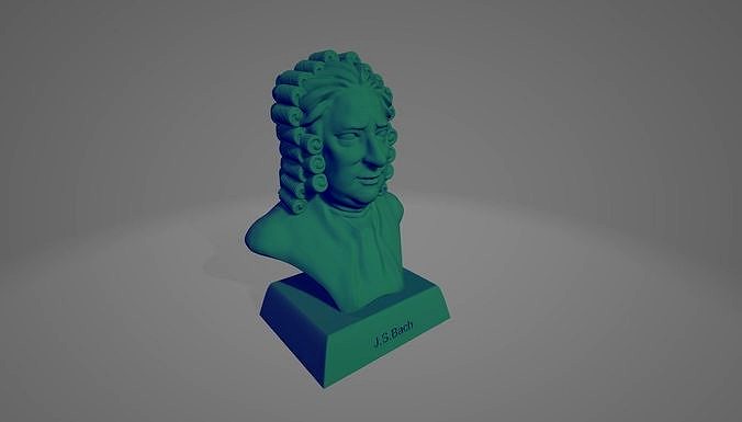 Johann Sebastian Bach 3D print model | 3D