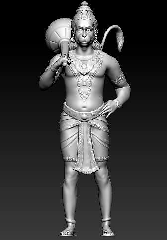 Hanuman Idol 3D Printable model | 3D