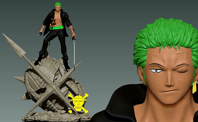 Zoro vs Pica - One piece - 3d Print | 3D