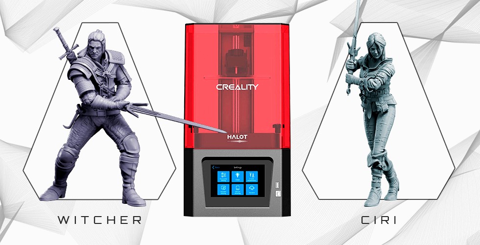 Creality Resin 3D Printer + Witcher + Ciri