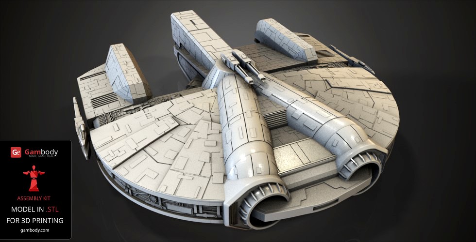 Ebon Hawk 3D Printing Model | Assembly