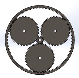 Epicyclic gear planetary - Epicicloidal con tres satélites