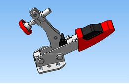 Lever vertical clamp with adjustable clamping force