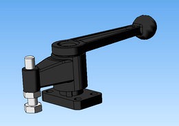 Clamp with swivel handle