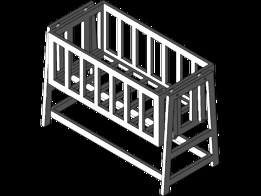 Wooden Baby Crib