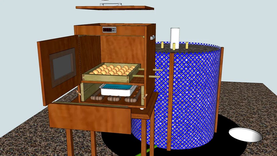 Bio-heating brooder