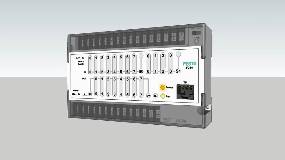PLC Festo FEC FC34 3d model
