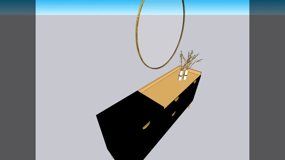 buffet chez Maison du monde 3d model