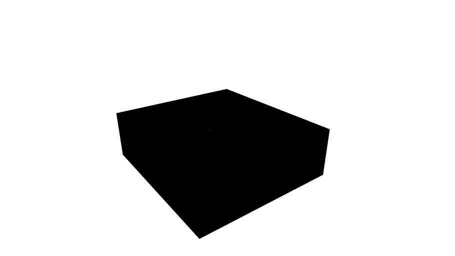 Planter box 400x400 (black) 3d model