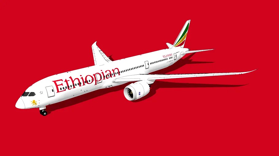 Ethiopian Airlines (የኢትዮጵያ አየር መንገድ) Boeing 787-9 Dreamliner