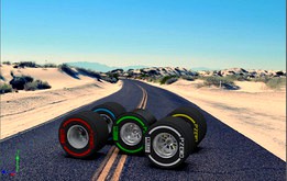 F1 wheels with Pirelli tyres
