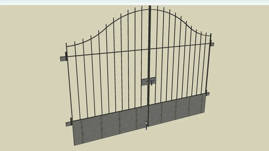 Exterior Double Leaf Gate