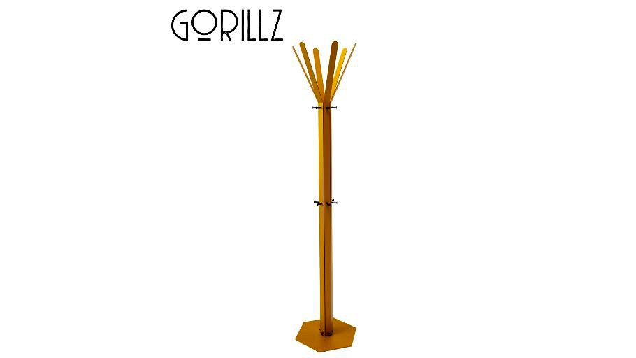 Gorillz Molto Standing Coat Racks -Yellow