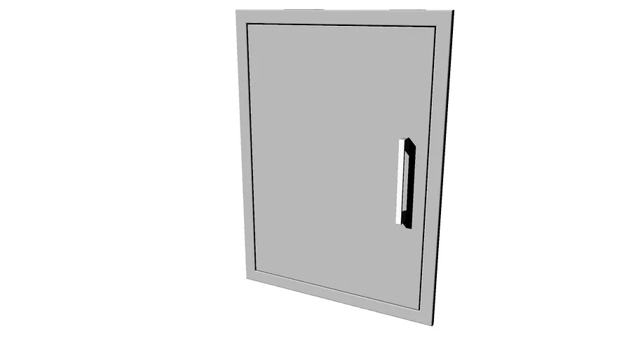 Signature Series Beveled Frame Vertical Single Access Doors - BA-DV1724_L