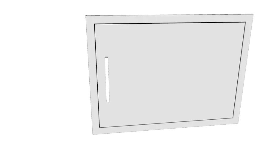 Signature Series Beveled Frame Horizontal Single Access Doors - BA-DH1724_R