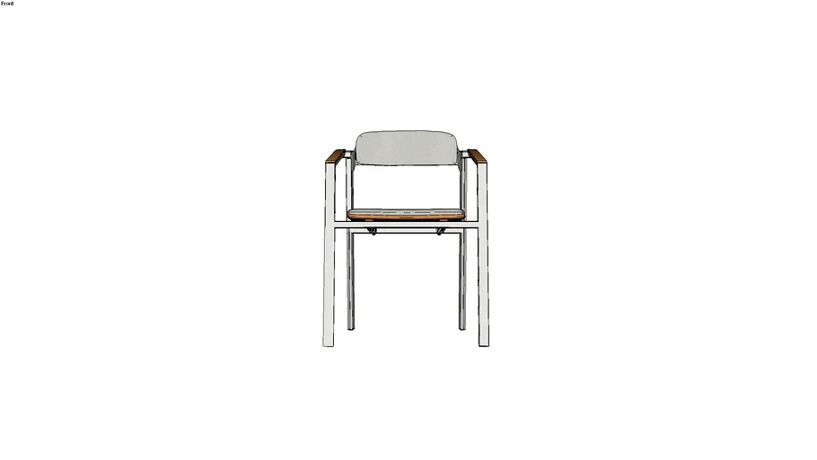 Icon Dining Chair White With Tundra Cushions 20001 - Akula Living