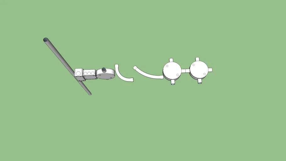 Electrical Conduit (Metric) 3d model