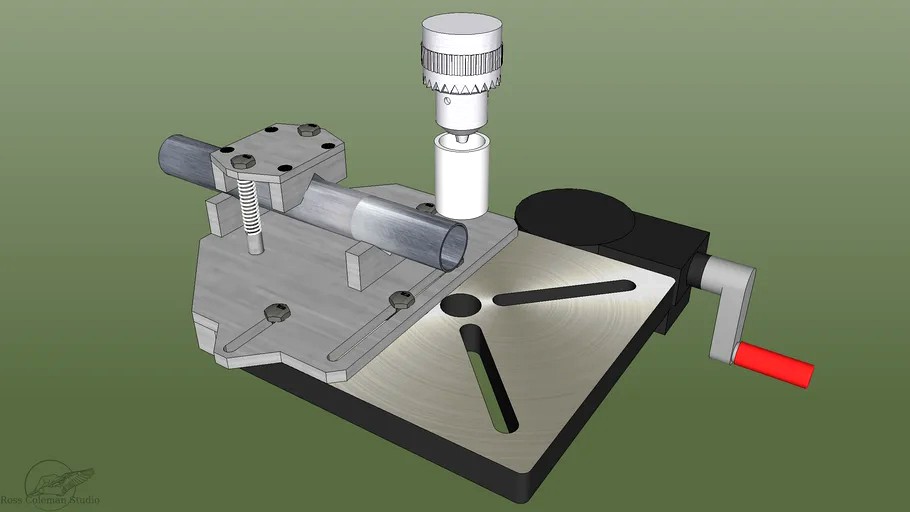 D.I.Y. Drill Press Tube Notching Tool Ver.1 3d model