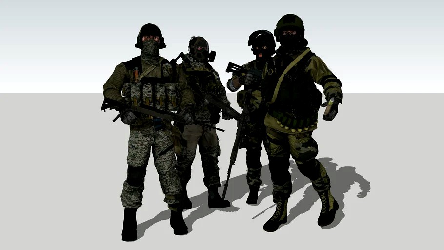 Russian Army Spetsnaz Tactical Team Set 02