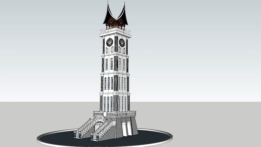 Jam Gadang Bukittinggi 3d model
