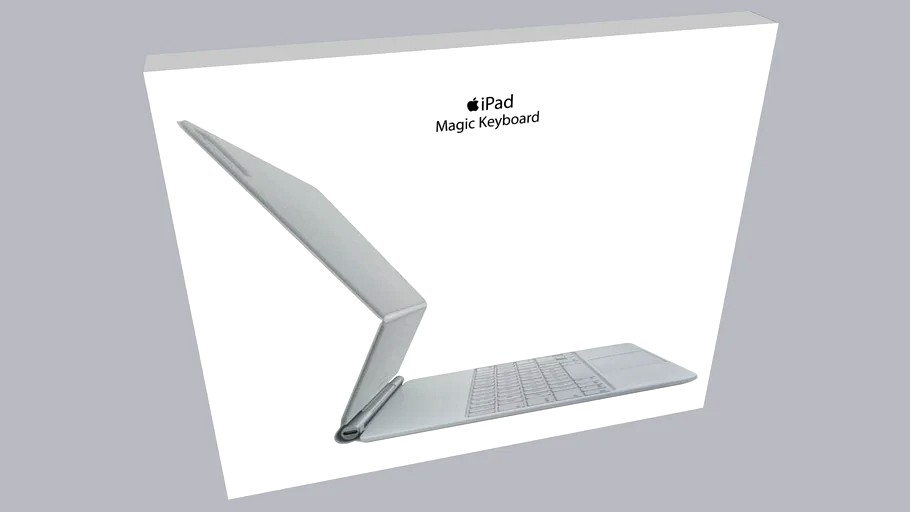 Apple Magic Keyboard White Box 3d model