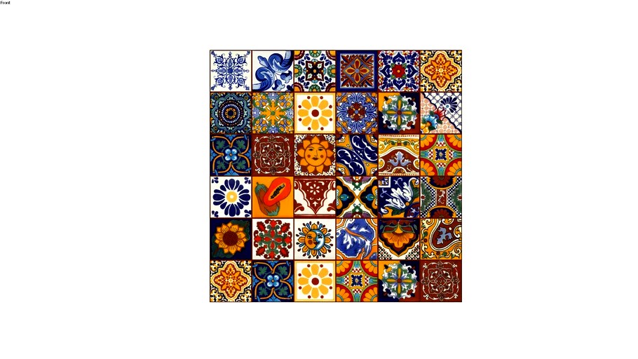Conrado - ceramic Mexican patchwork