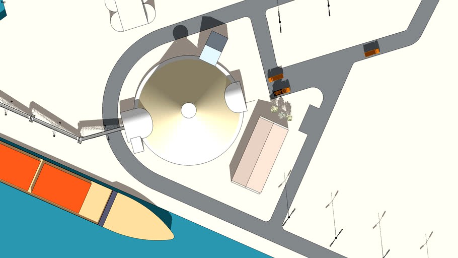 Seaport structures sketch