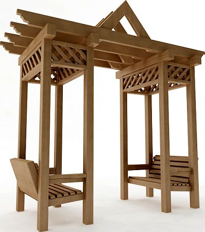 Arbor Trellis Style 2 3D Model