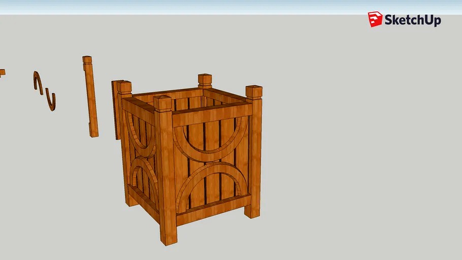 Planter box 3d model