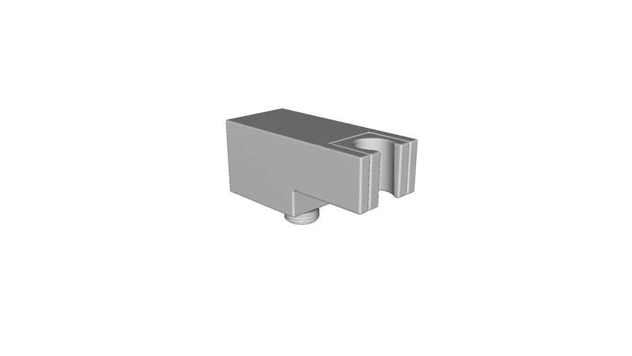 Statement Wall-mount handshower holder with supply elbow and check valve