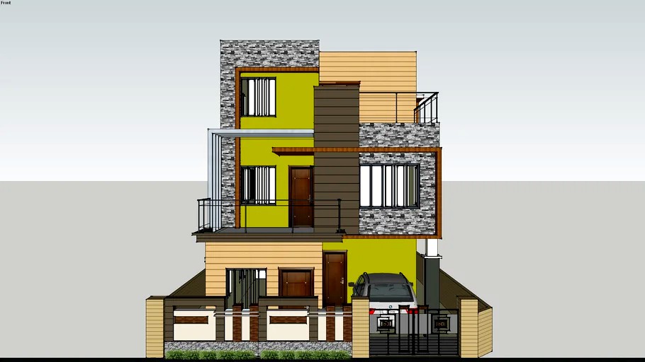 DUPLEX HOUSE 3D MODEL