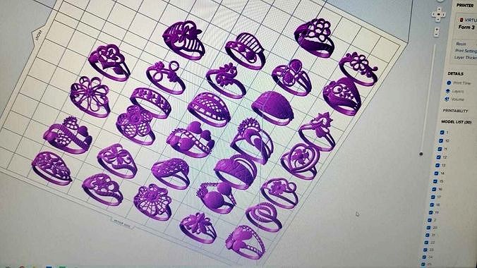 60 Buff Rings Bundle | 3D