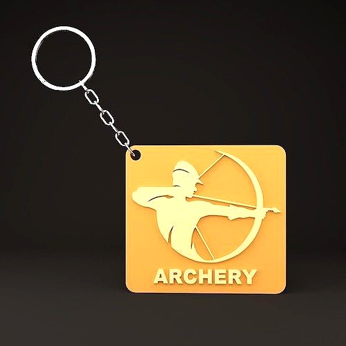Archery Keychain | 3D