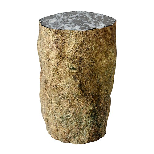 Small Side Table in Solid Stone