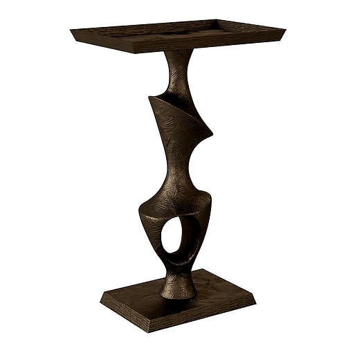 Small Side Table In Bronze
