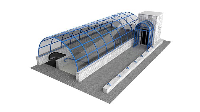 Subway Entrance 3D model