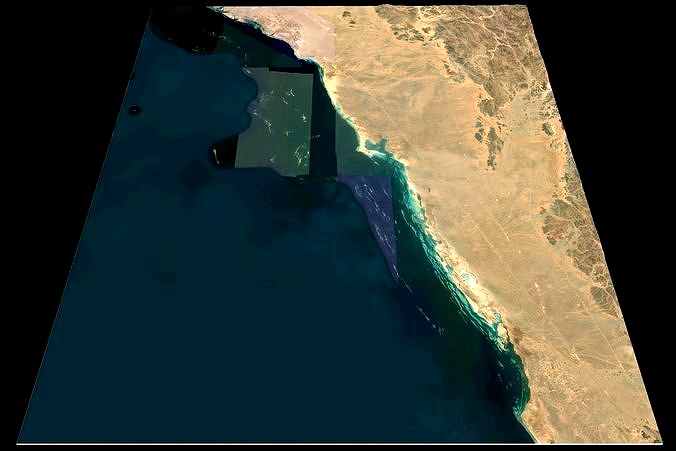 Mecca and the Red Sea coast of Saudi Arabia - tile n23 e38