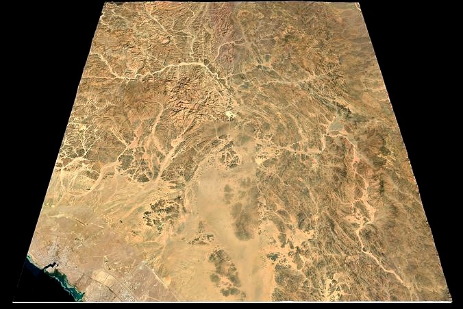 Mecca and the Red Sea coast of Saudi Arabia - tile n24 e38