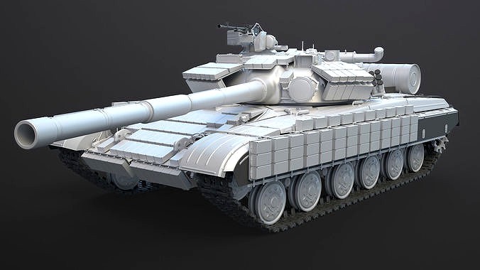 Tank T-64 BV High-Poly
