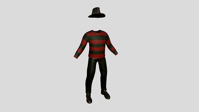 Freddy Krueger Costume 06 Cartoon - Character Design Fashion