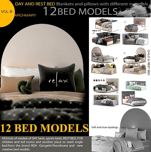 Bed collection 02 volB -12items