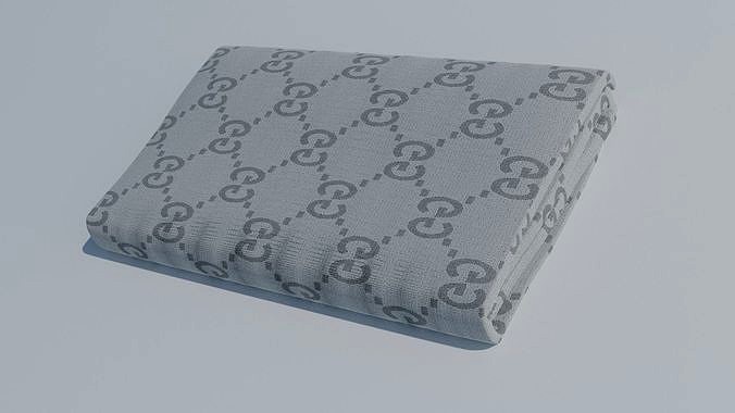 Gucci towel low poly PBR textures