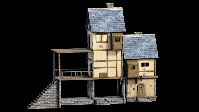 fantasy Stylized Medieval House