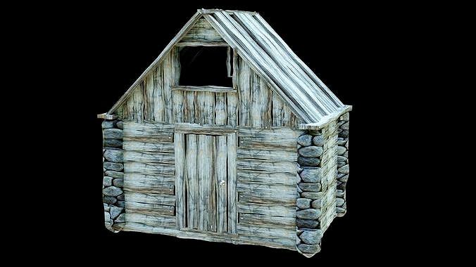 woody cabin 3d model