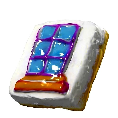 036 Donut bun window Scan 3D model with UV map